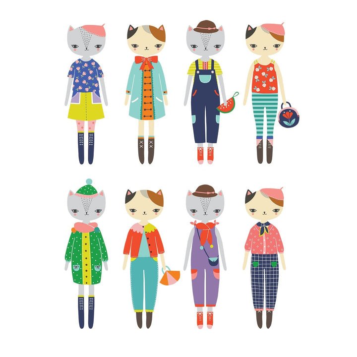 Cat Fashion Magnetic Dress - Up - Merry PigletsMudpuppy