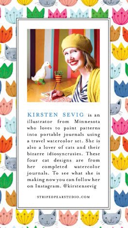 Cat Lover Notecards - Merry PigletsSkandisk