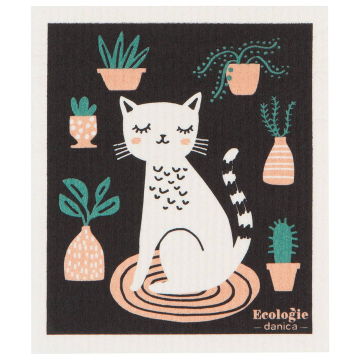 Cat Nap Swedish Dishcloth - Merry PigletsEcologie