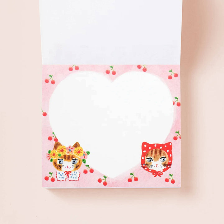 Cats & Critters Smile Block Memo Pad - Merry PigletsHer Winter Flowers