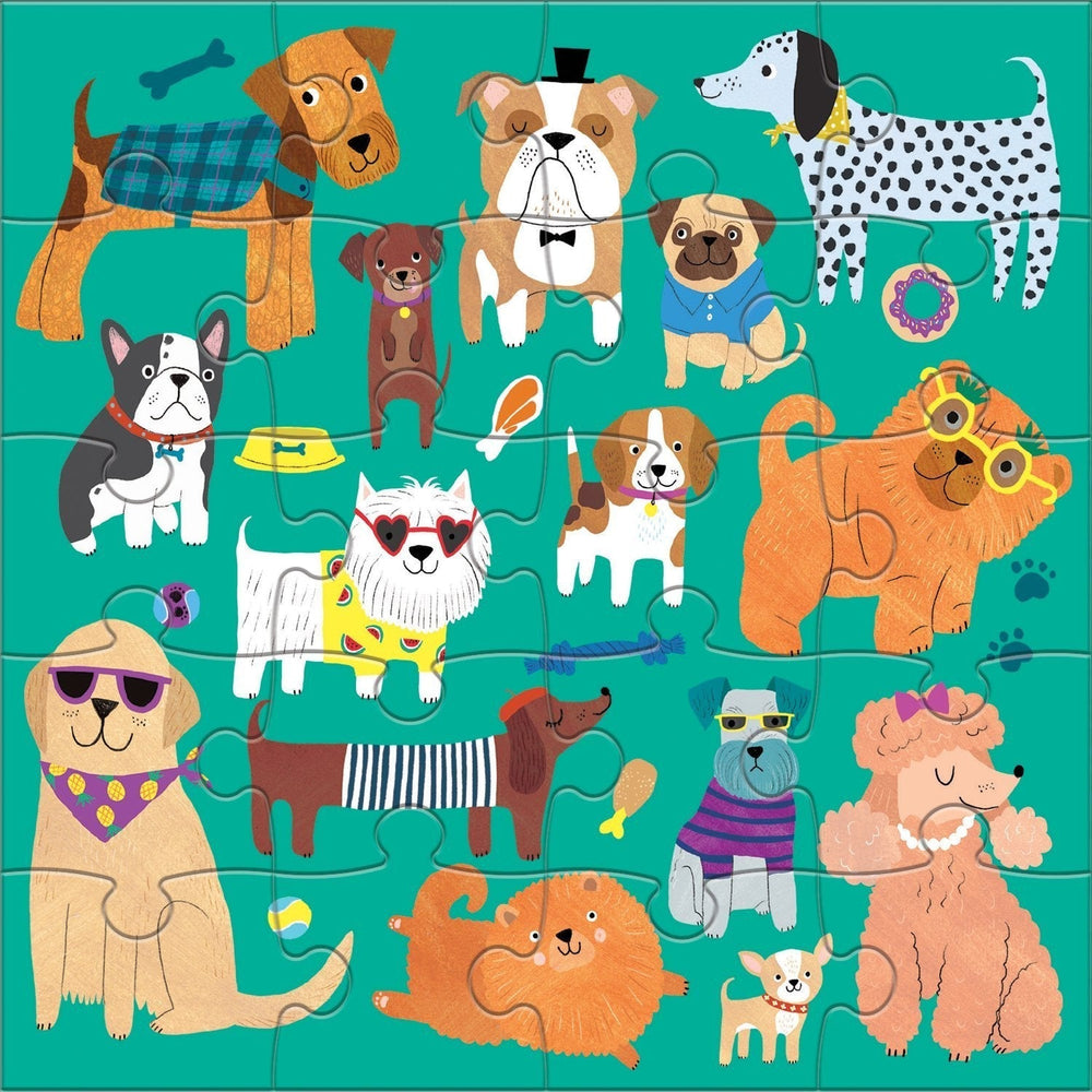 Cats & Dogs Magnetic Puzzle - Merry PigletsMudpuppy
