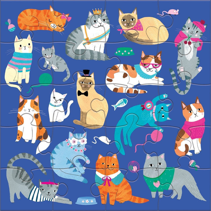 Cats & Dogs Magnetic Puzzle - Merry PigletsMudpuppy