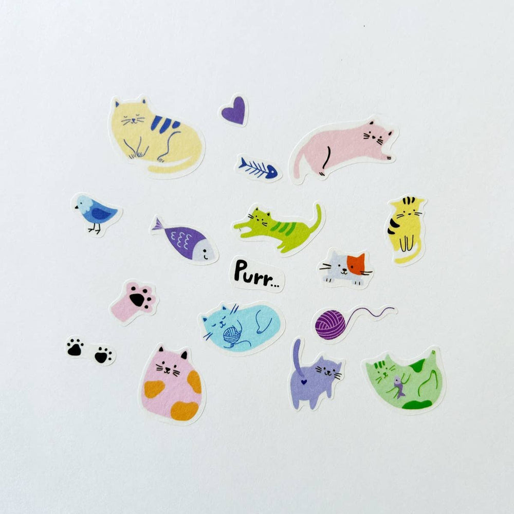 Cats Jumble Washi Stickers - Merry PigletsGirl of All Work