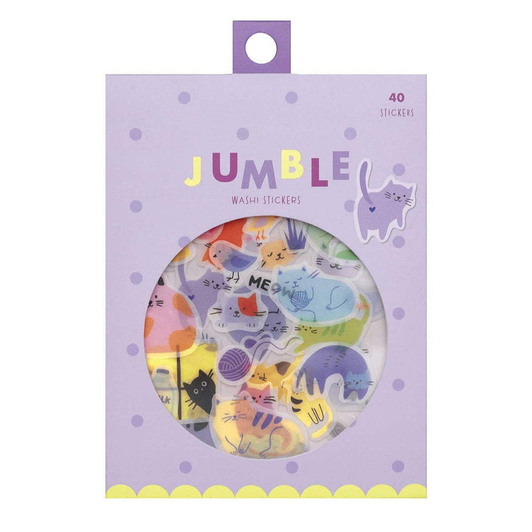 Cats Jumble Washi Stickers - Merry PigletsGirl of All Work