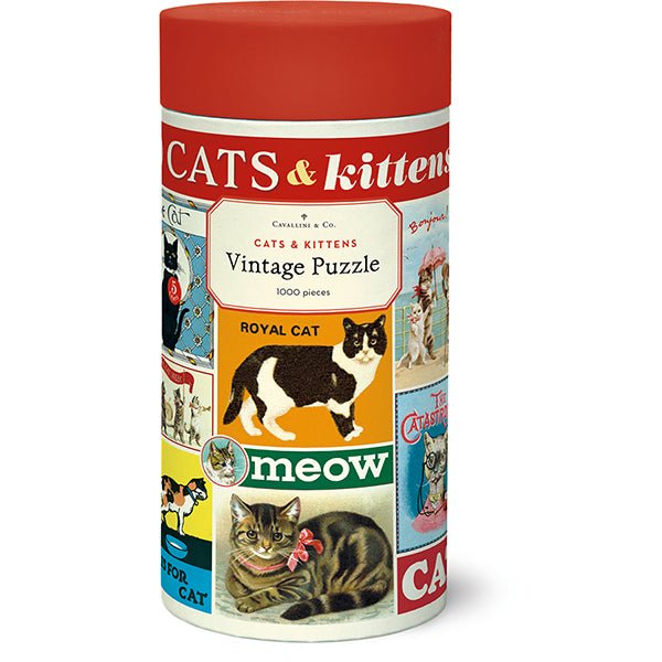 Cats & Kittens 1000 Piece Puzzle - Merry PigletsCavallini Papers & Co.