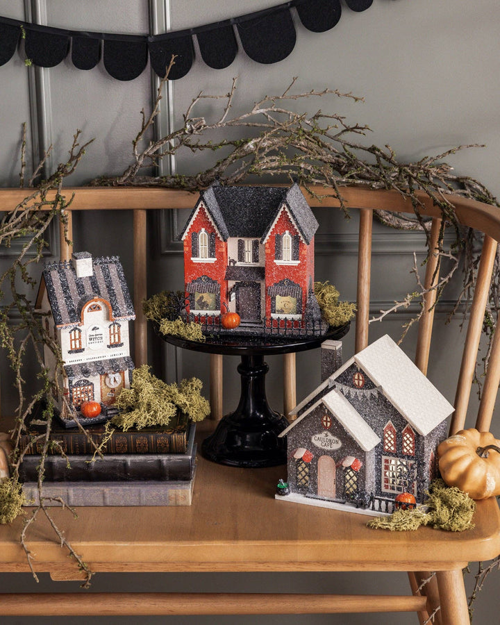 Cauldron Café Halloween Village House - Merry PigletsMy Mind’s Eye