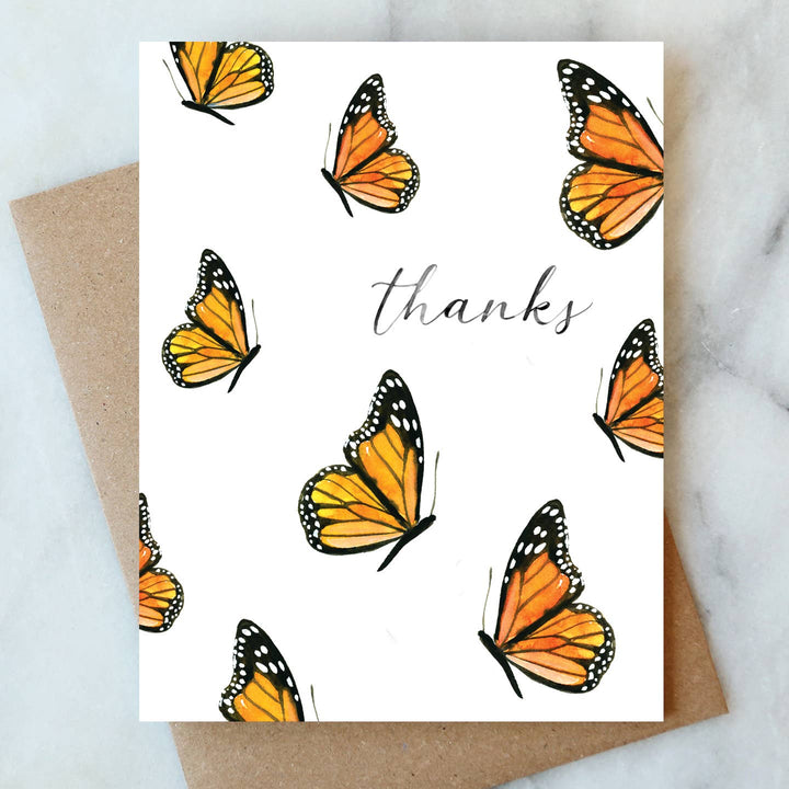 Butterfly Thank You Greeting Card