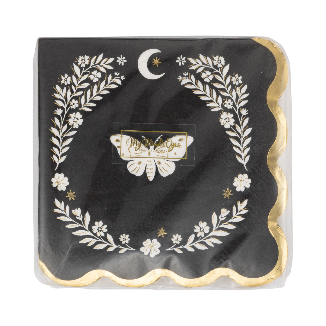 Moonlight Moth Cocktail Napkin