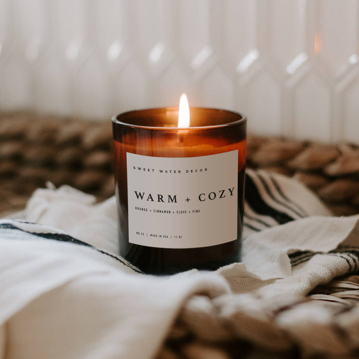 Warm + Cozy 11 oz Soy Candle - Merry Piglets