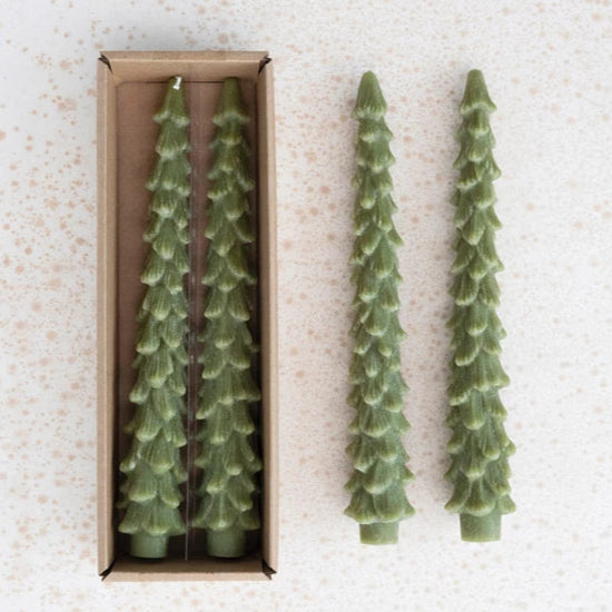 Tree Taper Candles - Cedar Green