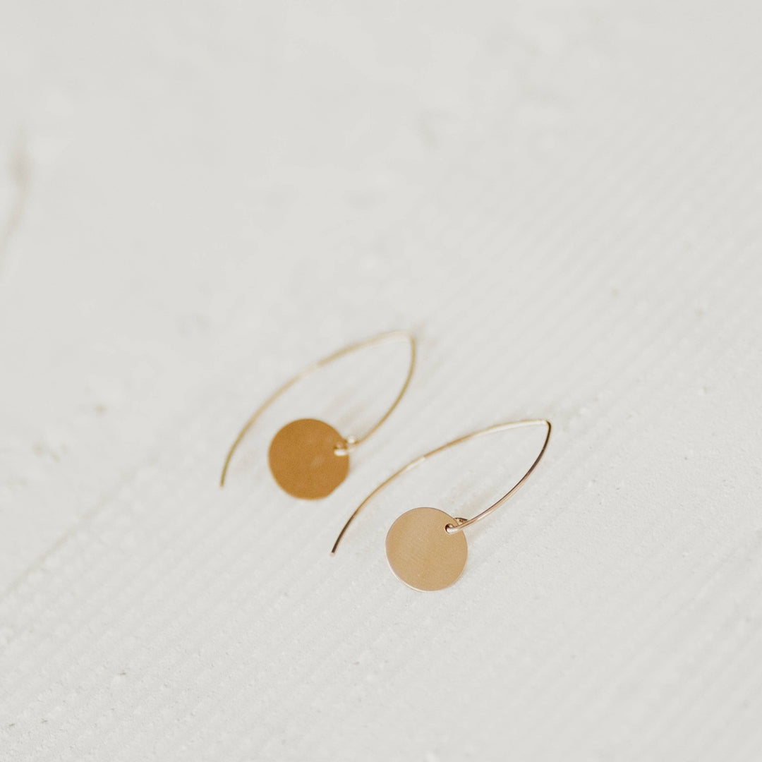 Dainty Dot Gold Earrings