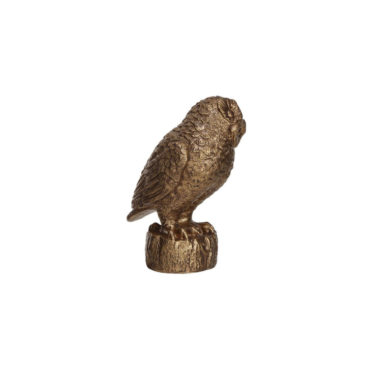 Gold Owl Figurine