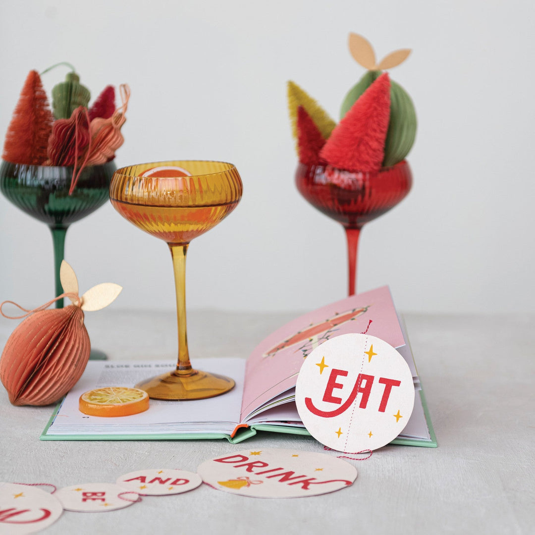 Champagne Coupe Glass - Merry PigletsCreative Co - Op