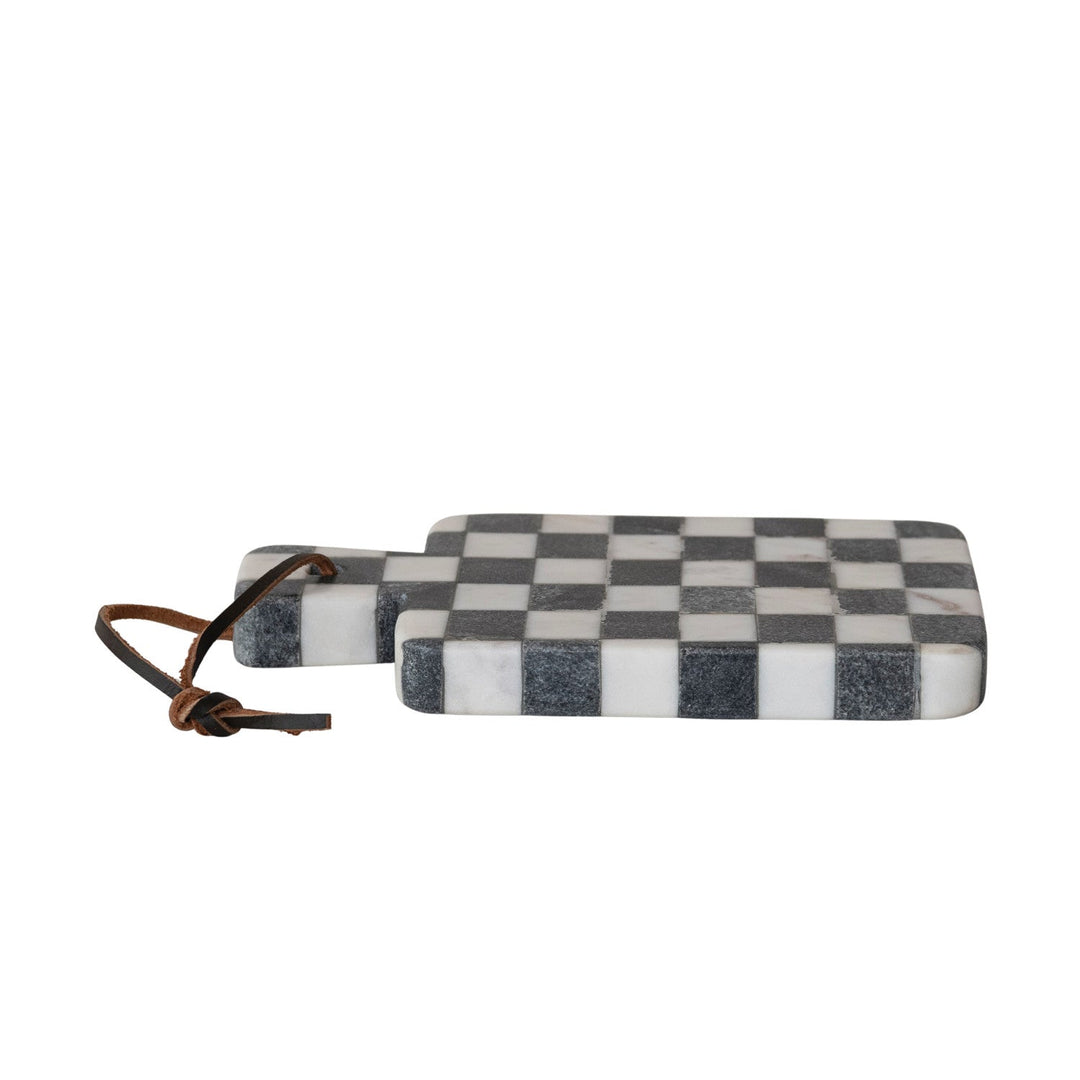 Checkerboard Marble Cheese Board - Merry PigletsCreative Co-Op