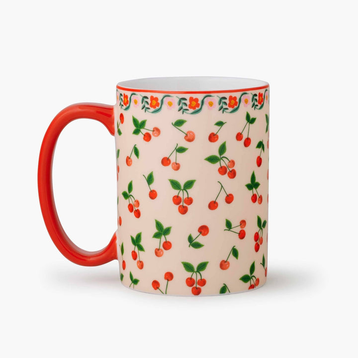 Cherries Porcelain Mug - Merry PigletsRifle Paper Co.