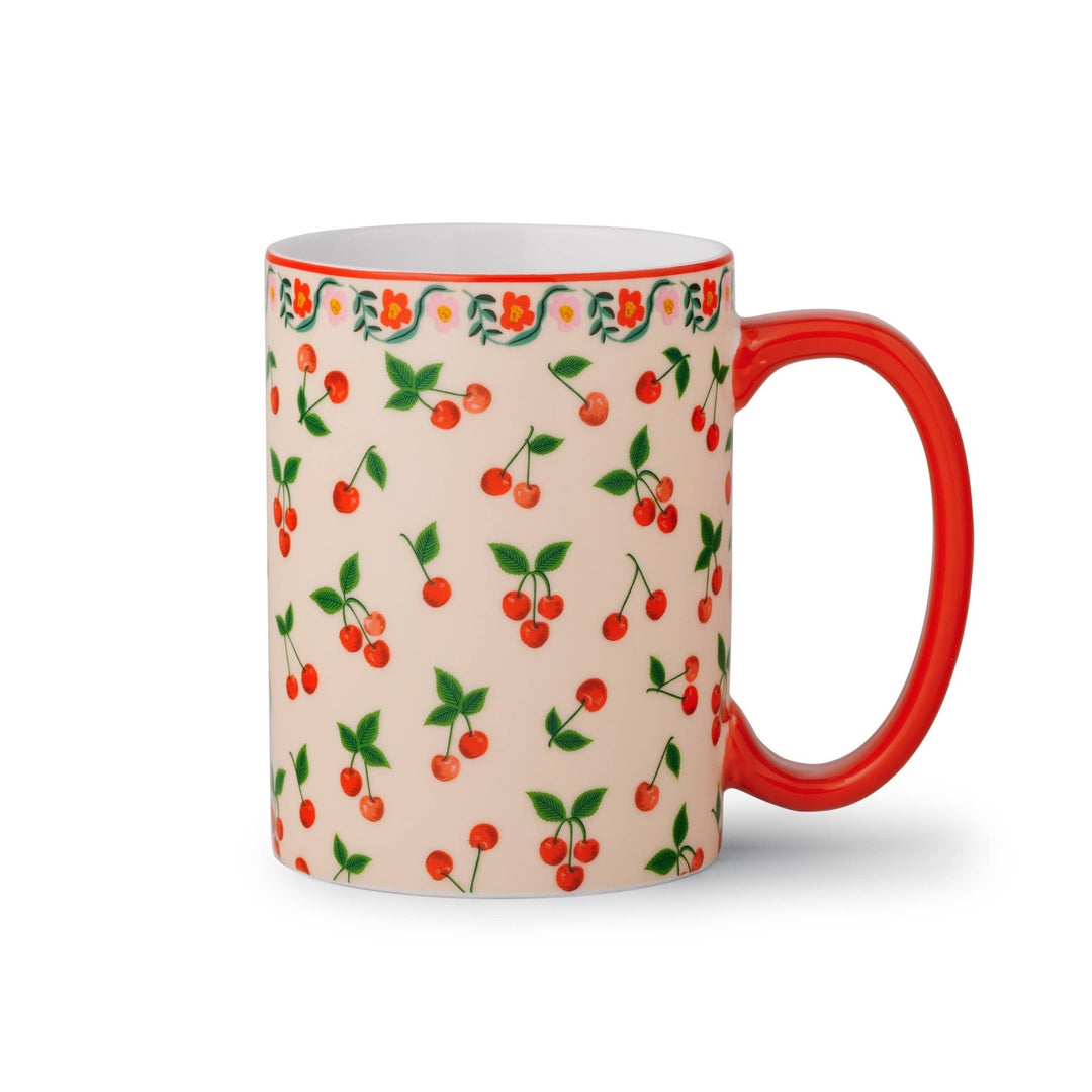 Cherries Porcelain Mug - Merry PigletsRifle Paper Co.