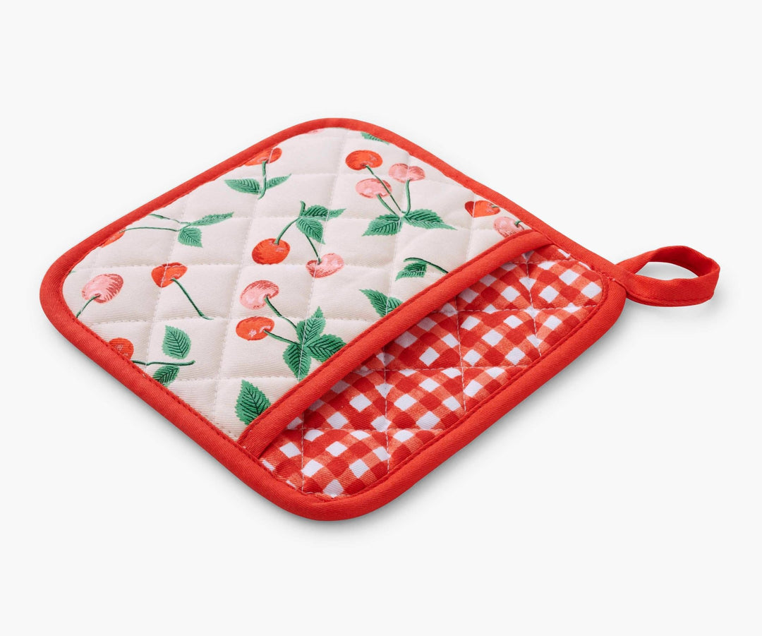 Cherries Pot Holder - Merry PigletsRifle Paper Co.
