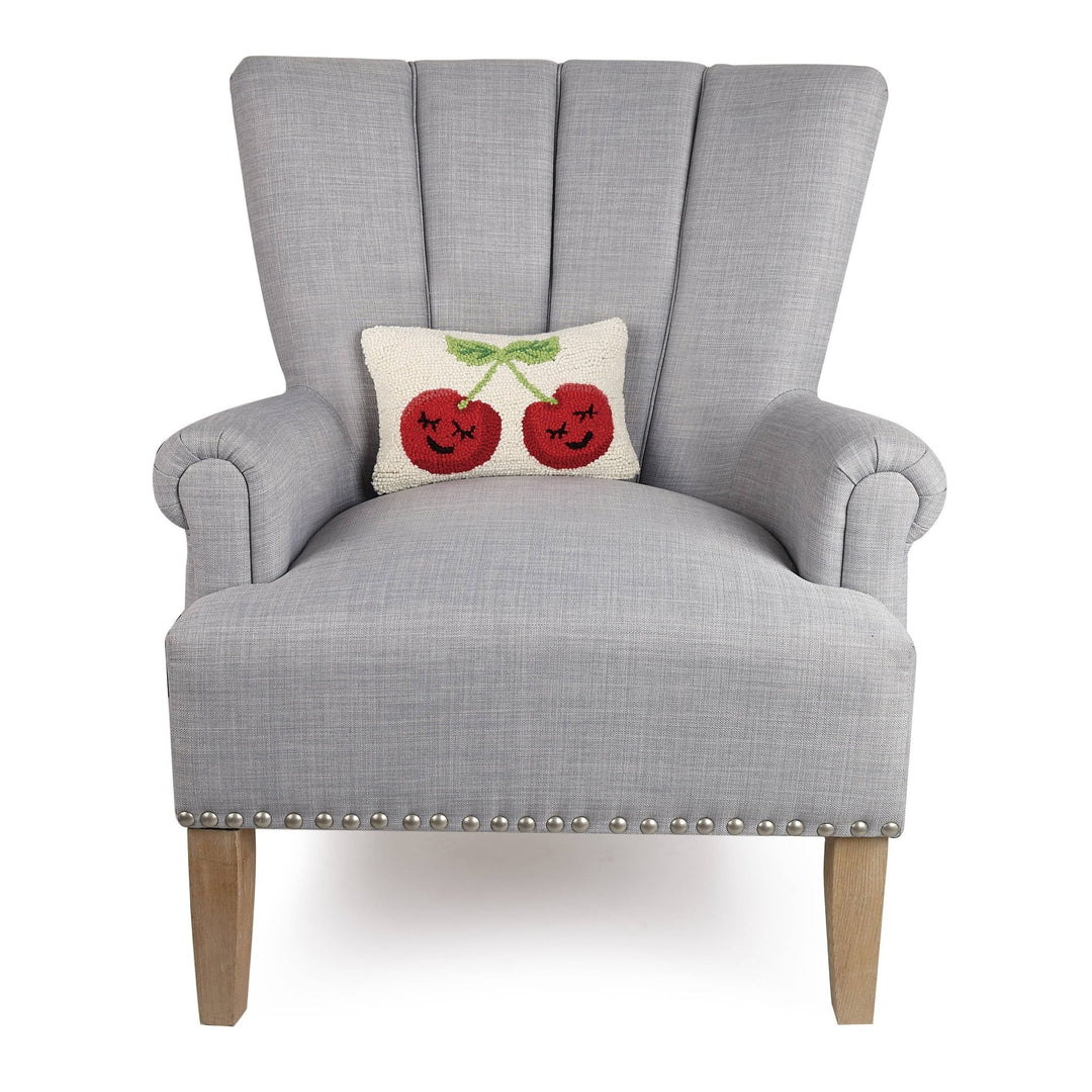 Cherries Wool Pillow - Merry PigletsPeking Handicraft