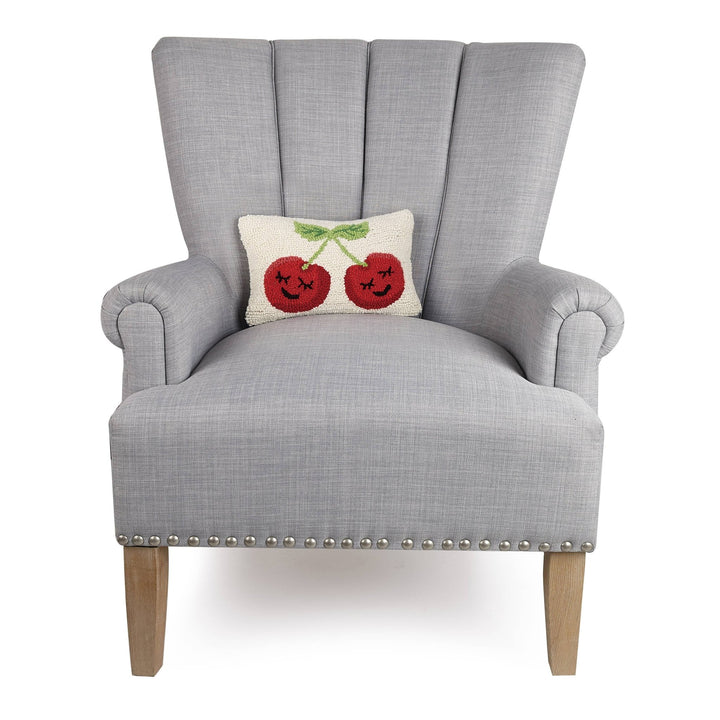 Cherries Wool Pillow - Merry PigletsPeking Handicraft