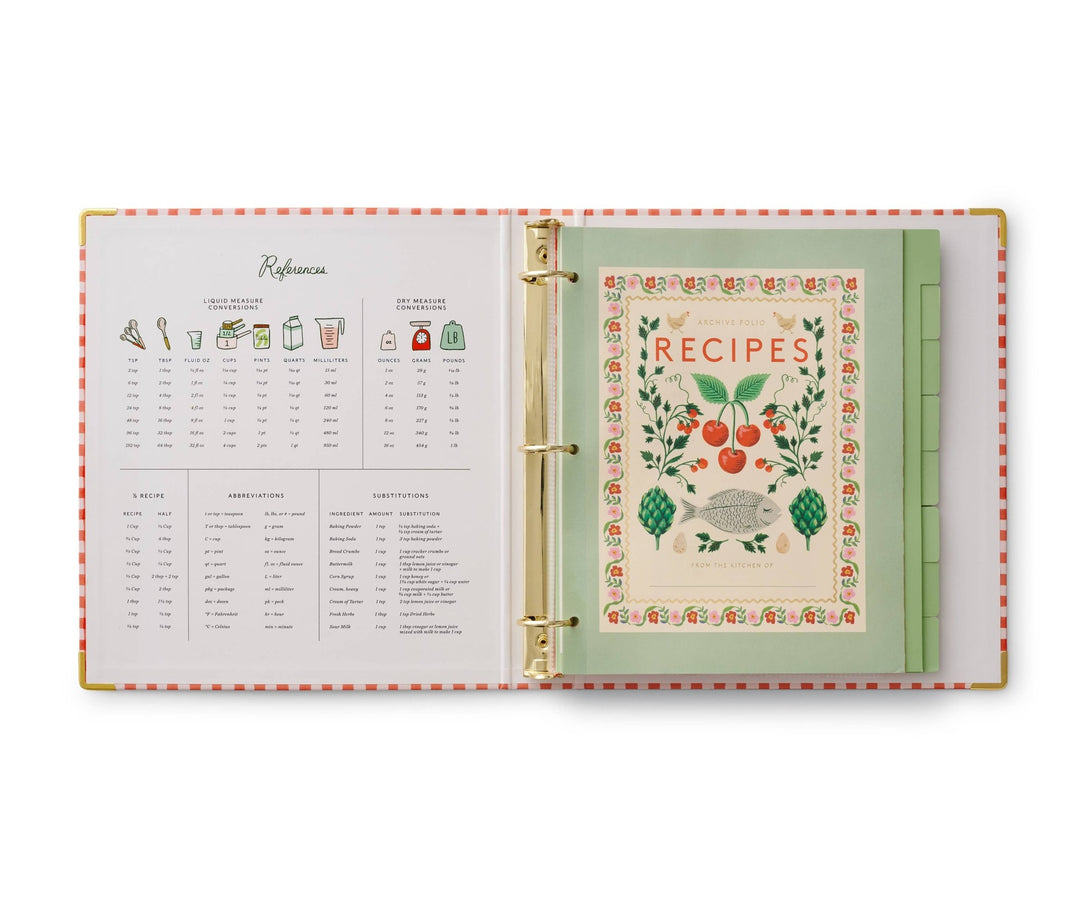 Cherry Farm Recipe Binder - Merry PigletsRifle Paper Co.