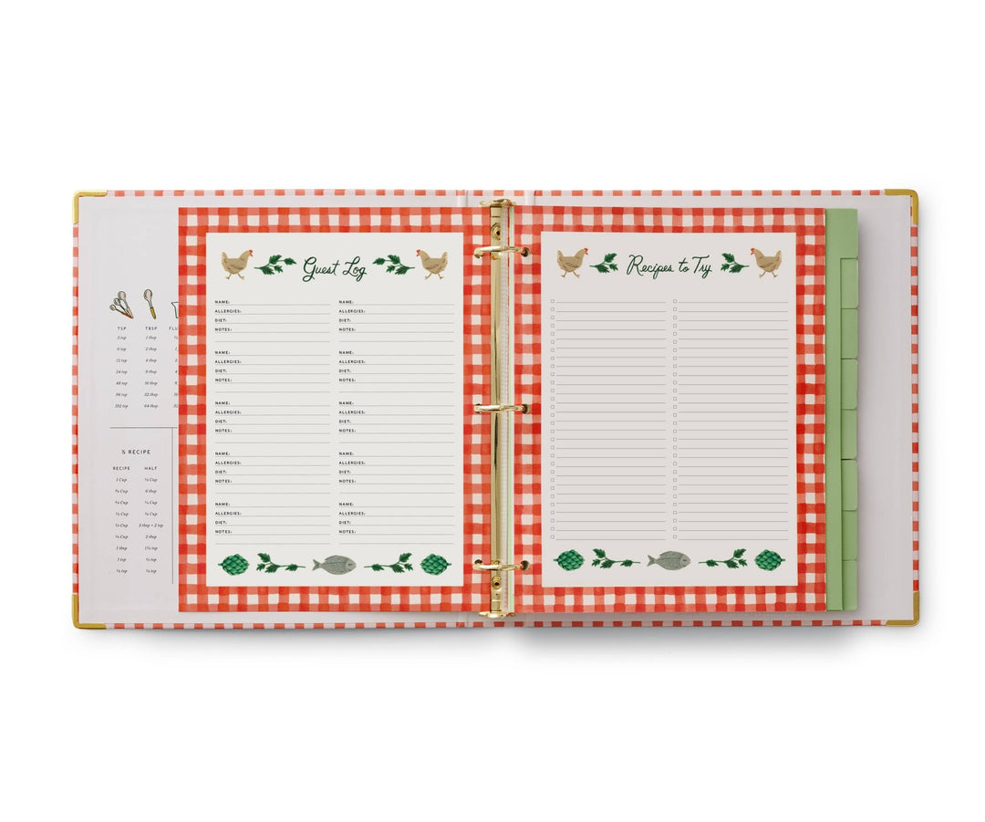 Cherry Farm Recipe Binder - Merry PigletsRifle Paper Co.