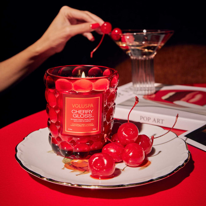 Cherry Gloss Boxed Candle - Merry PigletsVoluspa