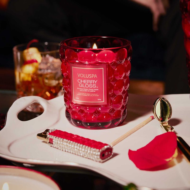 Cherry Gloss Boxed Candle - Merry PigletsVoluspa
