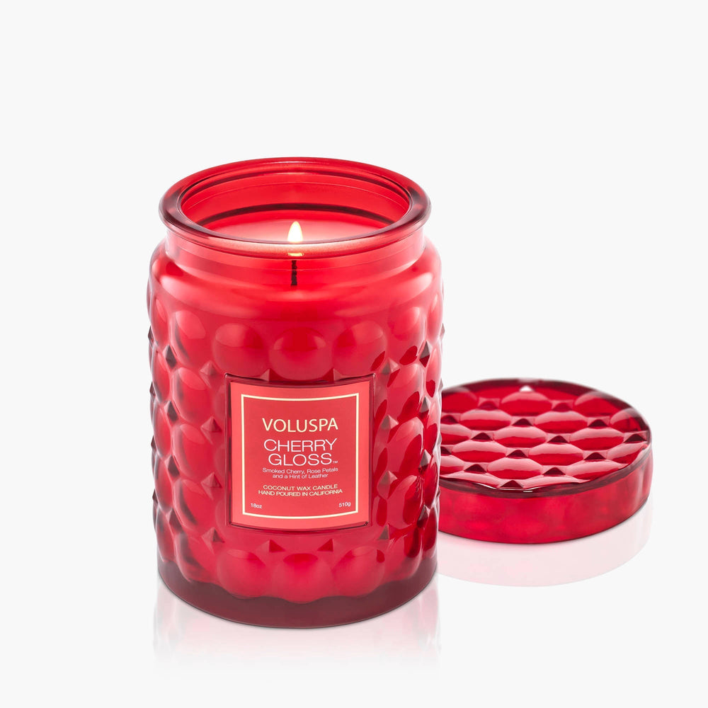 Cherry Gloss Large Jar Candle - Merry PigletsVoluspa