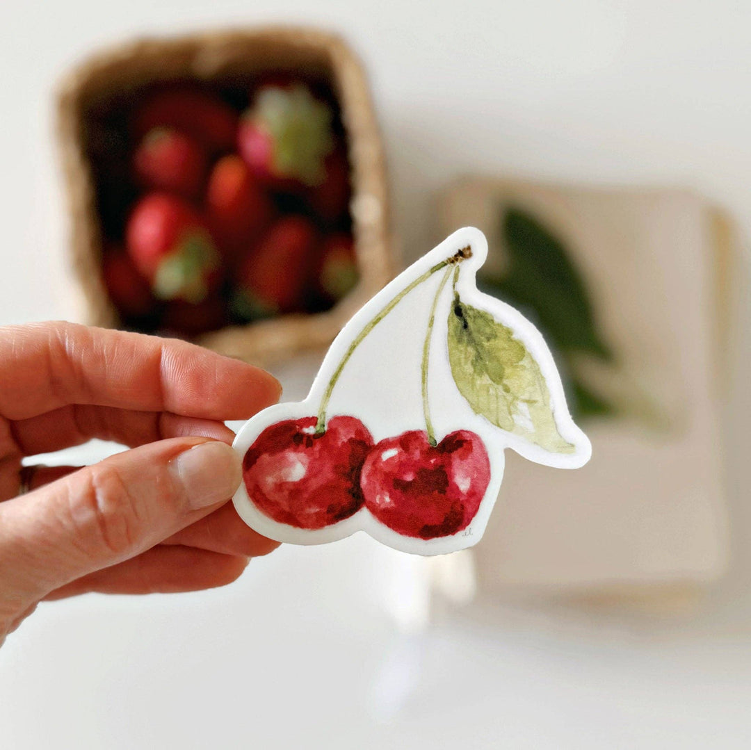 Cherry Sticker - Merry Pigletsemily lex studio