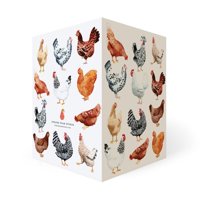 Chicken Notecards - Merry PigletsSkandisk