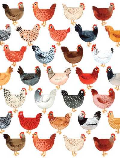 Chicken Notecards - Merry PigletsSkandisk