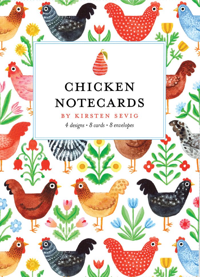 Chicken Notecards - Merry PigletsSkandisk
