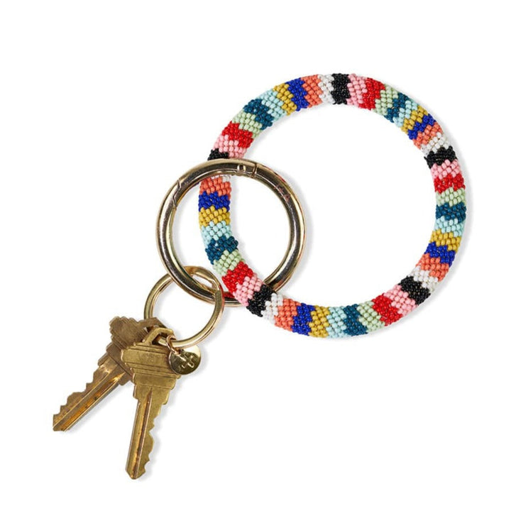 Beaded Key Ring by Ink + Alloy - Merry Piglets