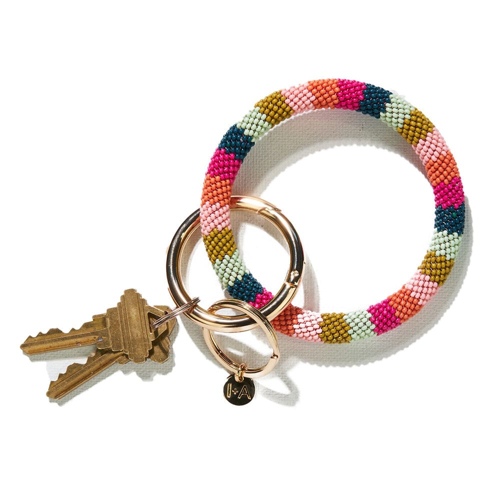 Beaded Key Ring by Ink + Alloy - Merry Piglets