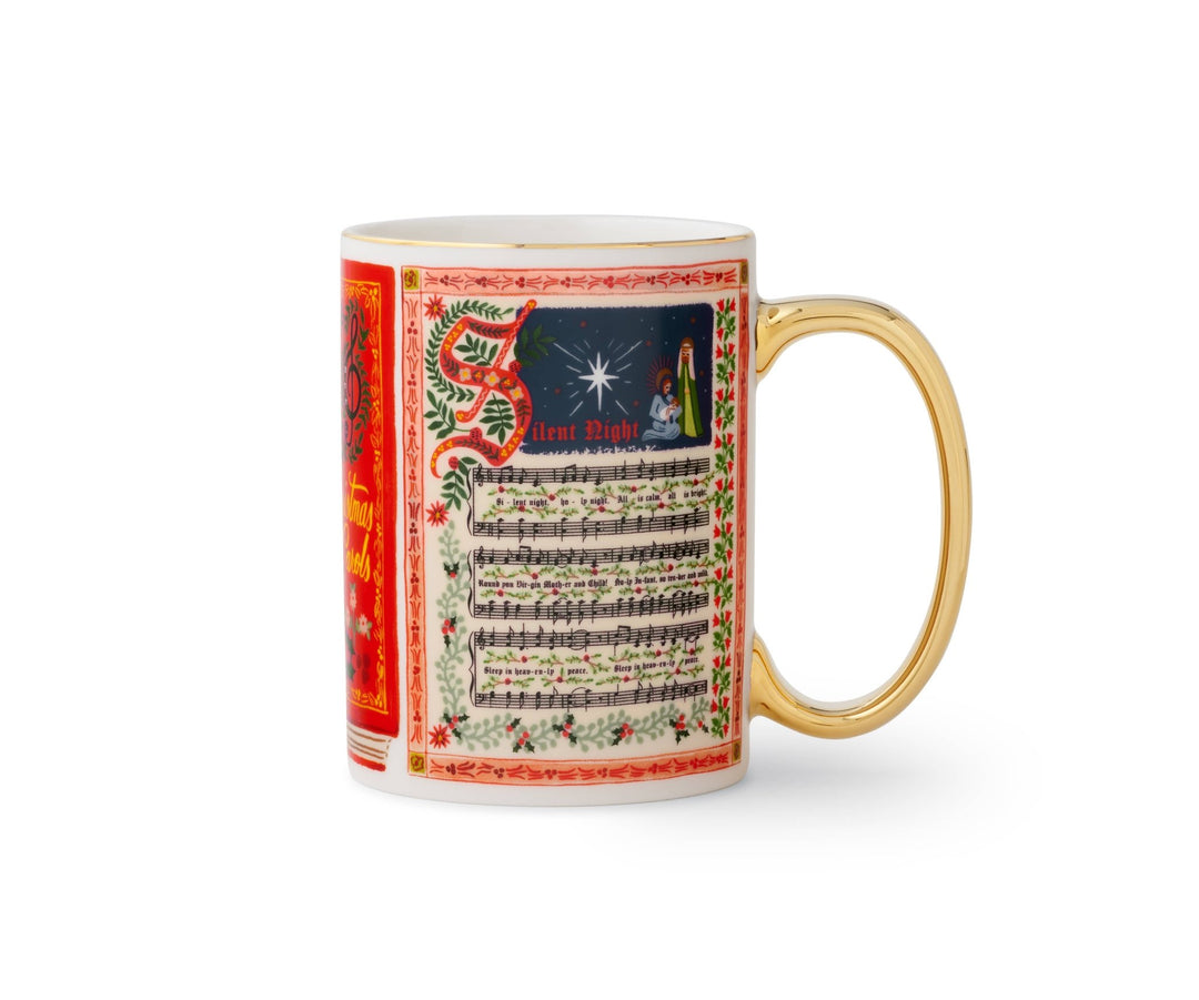 Christmas Carols Porcelain Mug - Merry PigletsRifle Paper Co.
