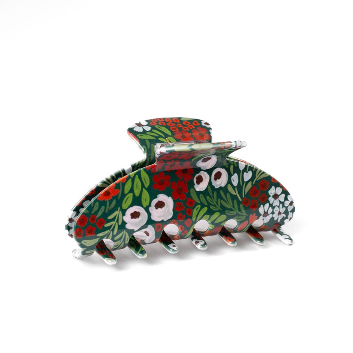 Christmas Floral Claw Clip - Merry PigletsElyse Breanne Design
