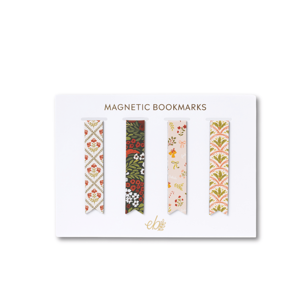 Christmas Magnetic Bookmarks - Merry PigletsElyse Breanne Design