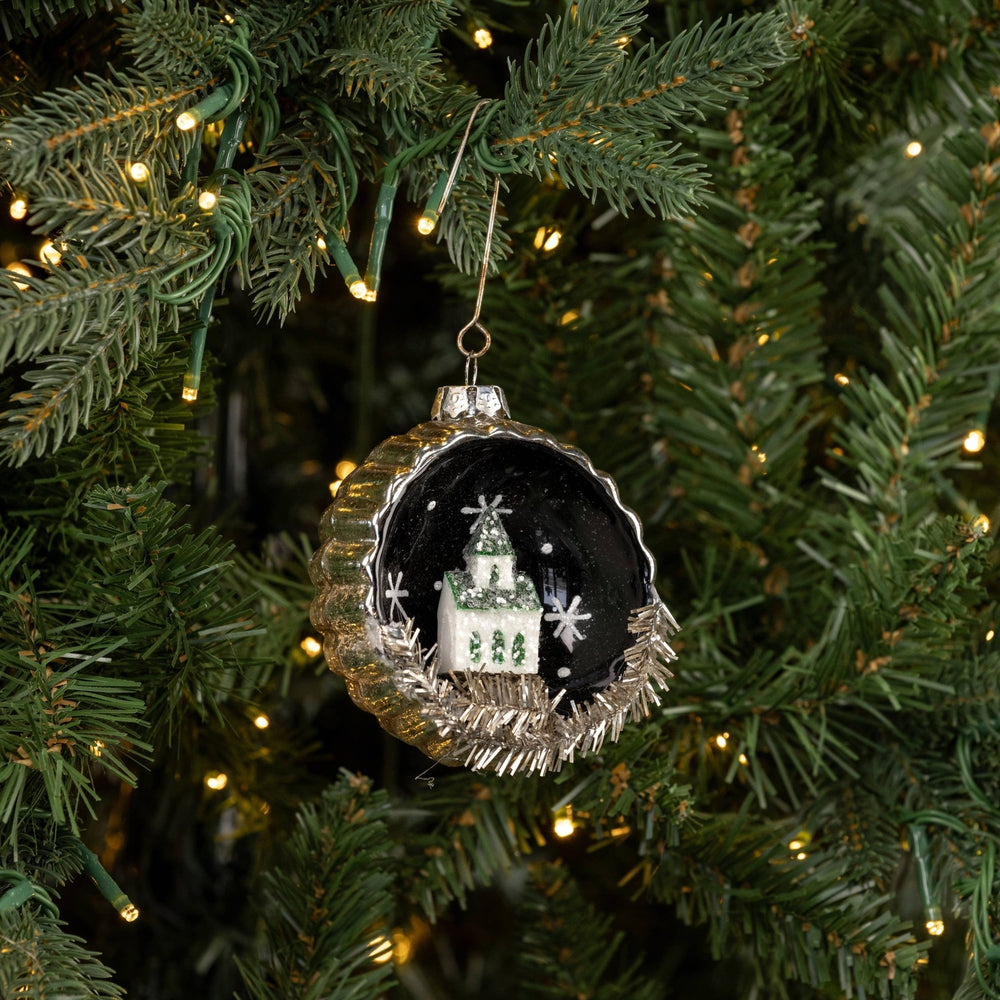 Church Scene Ornament - Merry PigletsRagon House
