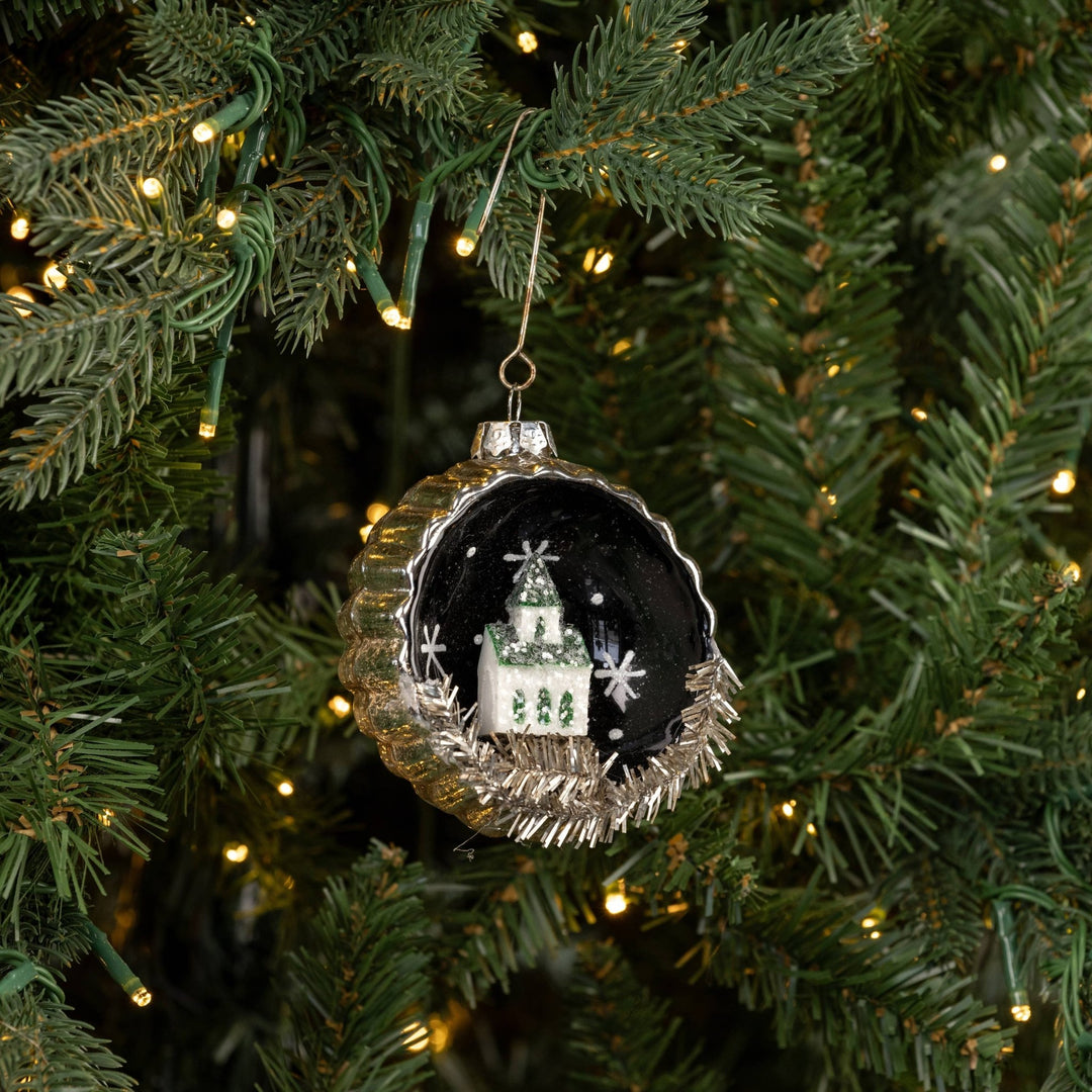 Church Scene Ornament - Merry PigletsRagon House