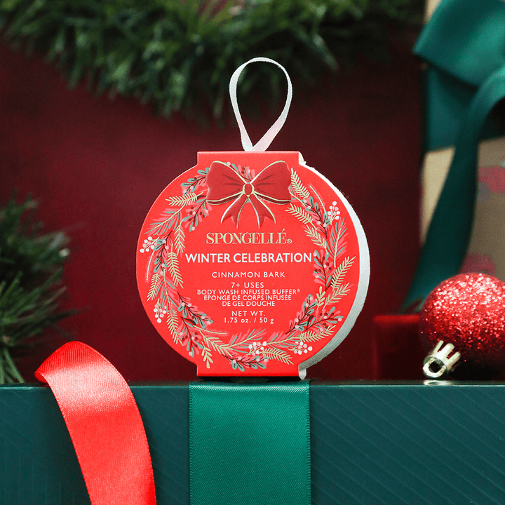 Cinnamon Bark Holiday Wreath Body Buffer - Merry PigletsSpongellé