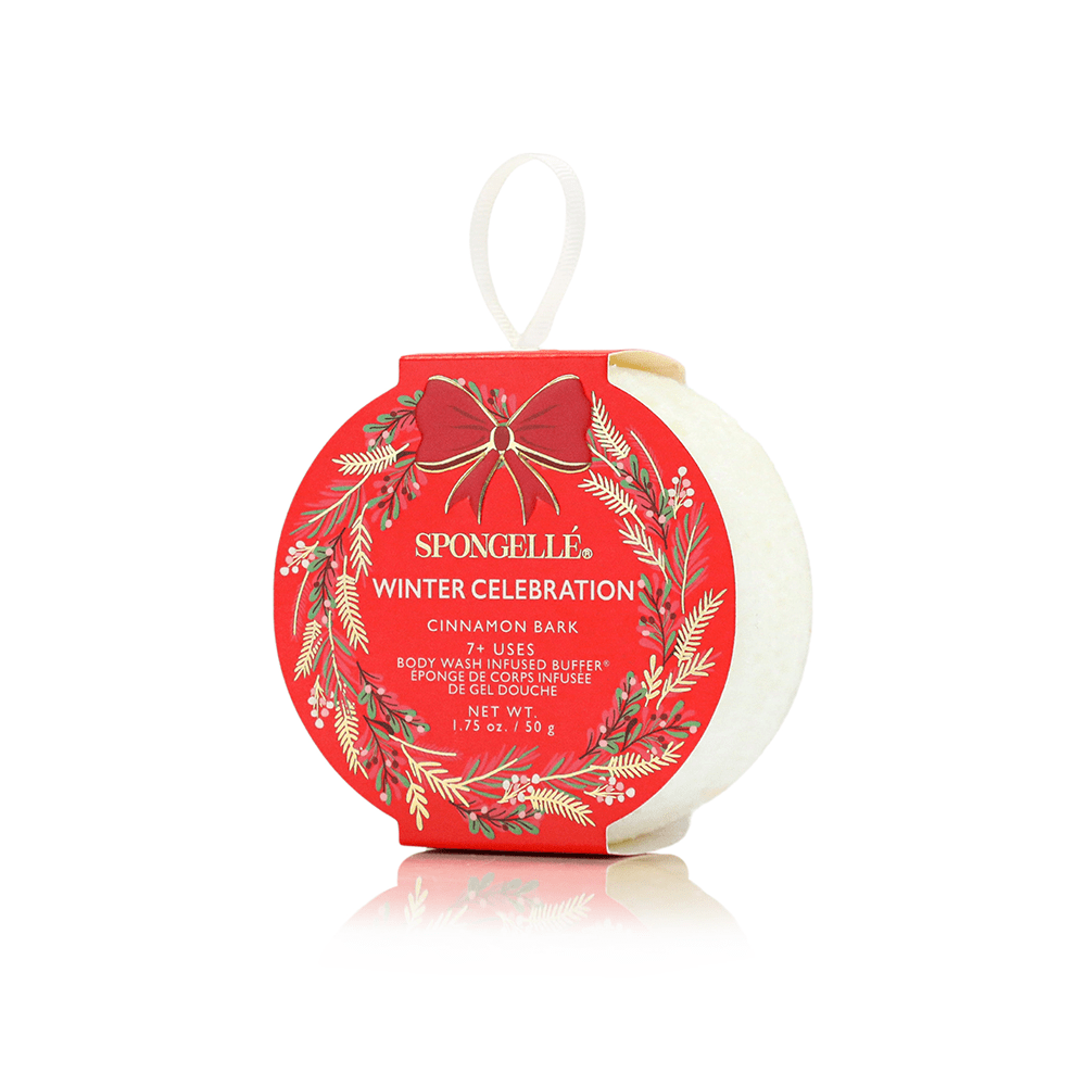 Cinnamon Bark Holiday Wreath Body Buffer - Merry PigletsSpongellé