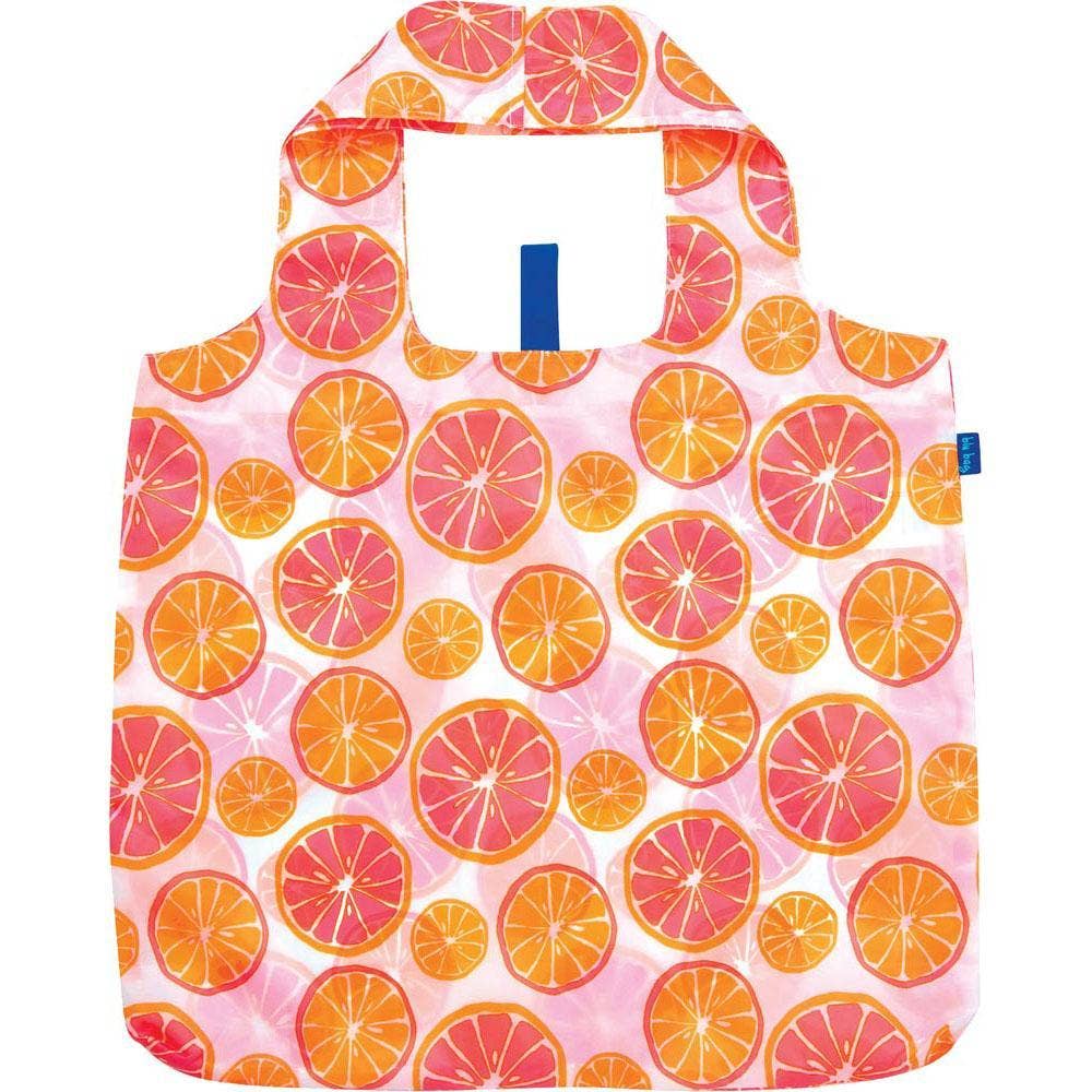 Citrus Red Reusable Shopper Tote Bag - Merry Pigletsrockflowerpaper