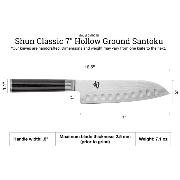 Classic 7" Santoku Knife - Merry PigletsShun Kai
