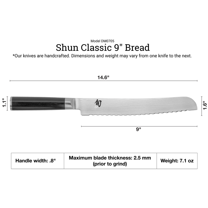 Classic 9" Bread Knife - Merry PigletsShun Kai