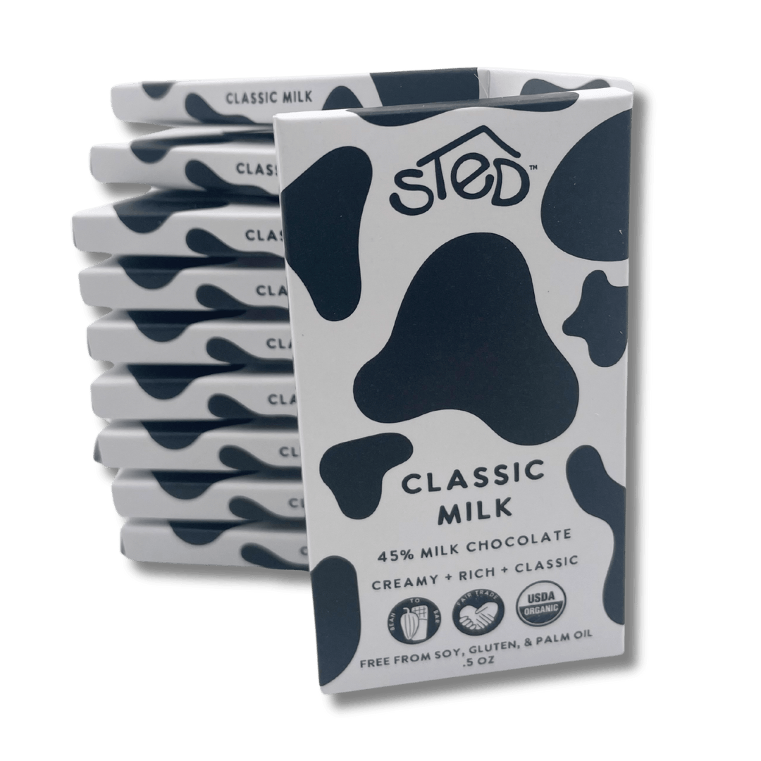 Classic Milk Mini Chocolate Bar - Merry PigletsSted Foods