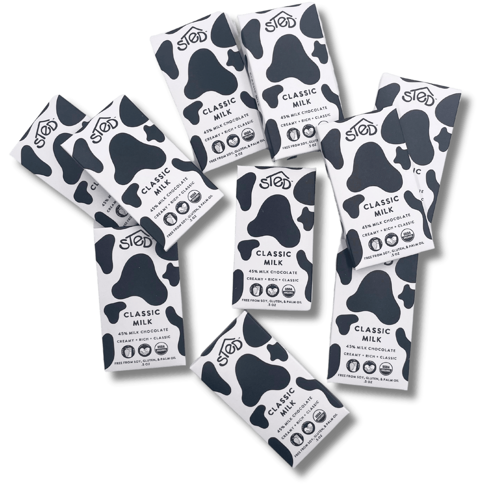 Classic Milk Mini Chocolate Bar - Merry PigletsSted Foods