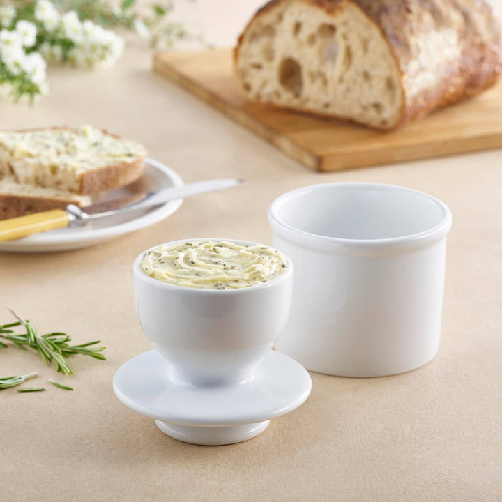 Classic White Butter Bell Crock - Merry PigletsThe Original Butter Bell® Crock