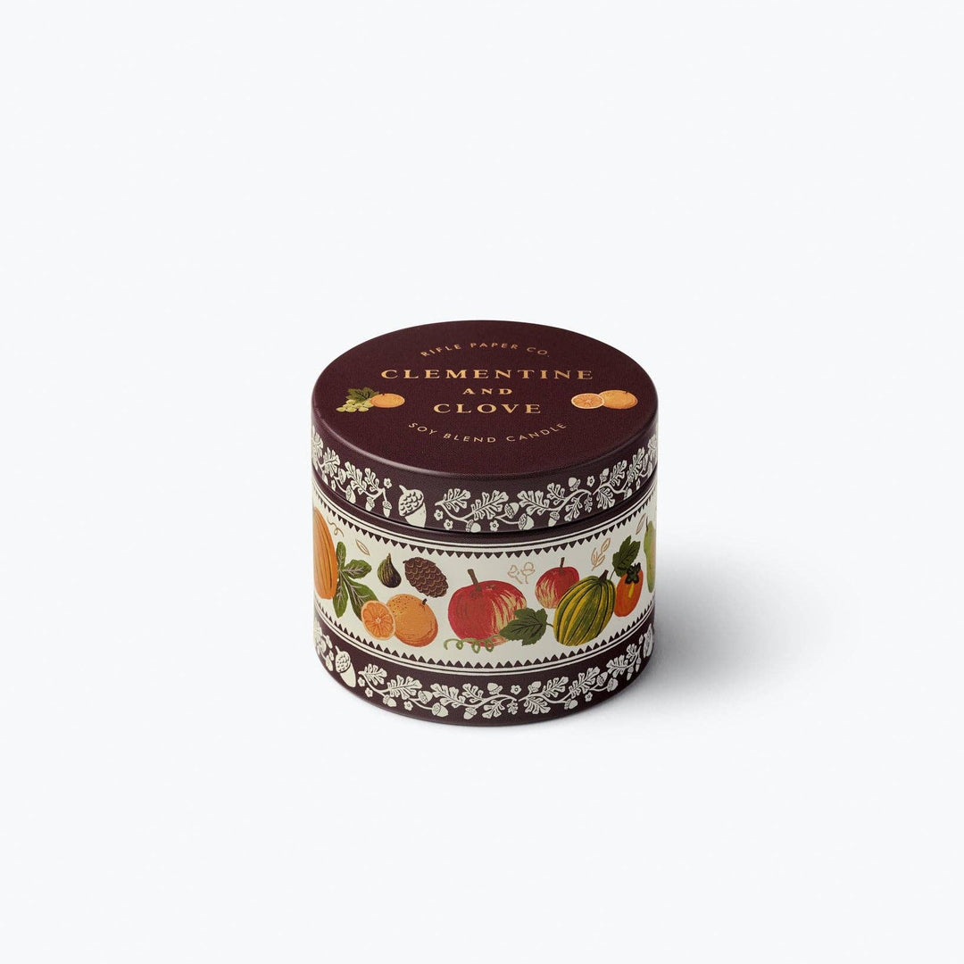 Clementine & Clove Tin Candle - Merry PigletsRifle Paper Co.