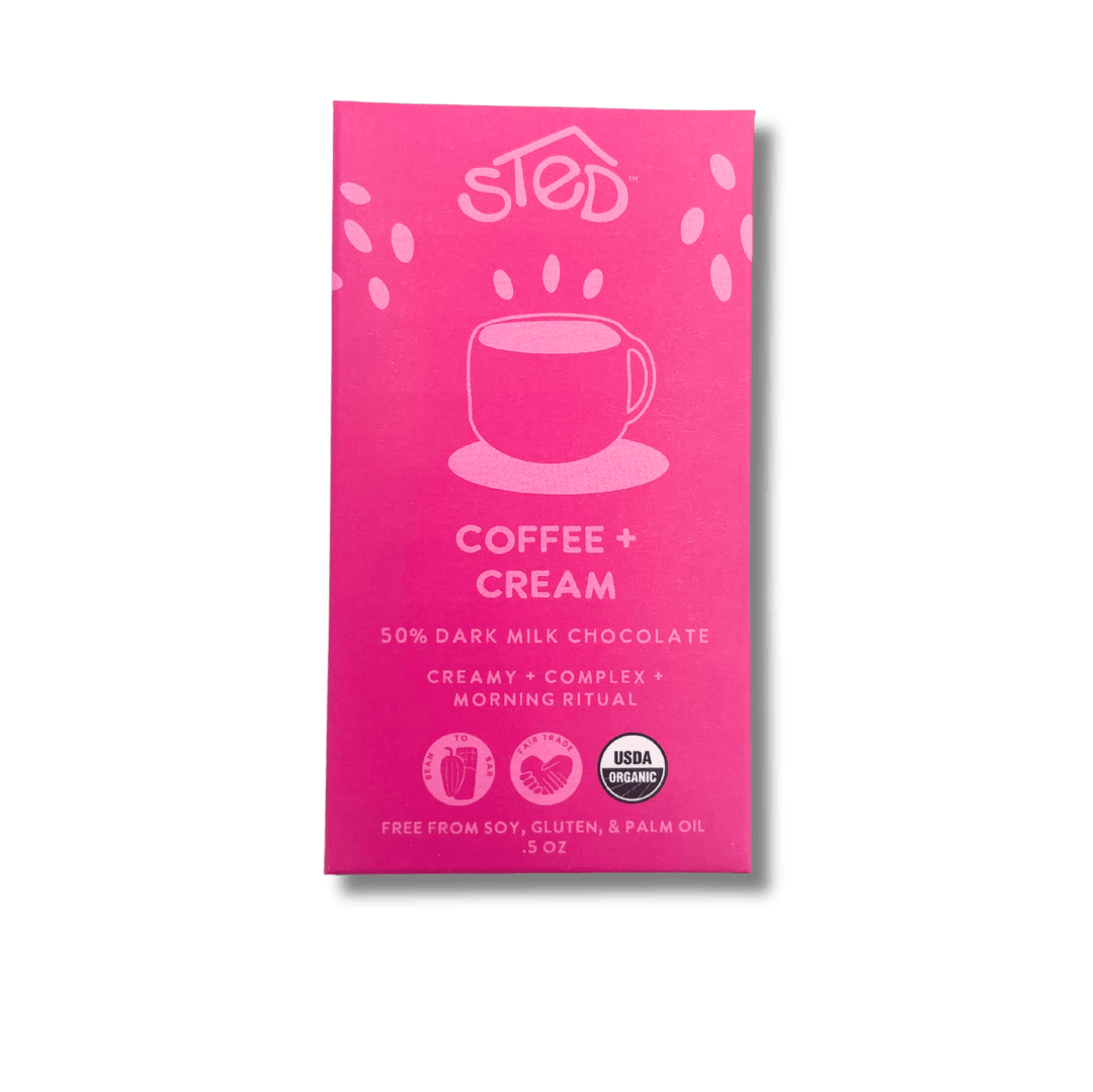 Coffee + Cream Mini Chocolate Bar - Merry PigletsSted Foods