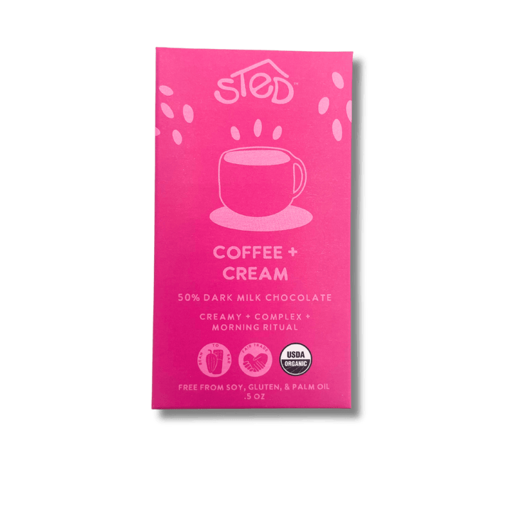 Coffee + Cream Mini Chocolate Bar - Merry PigletsSted Foods